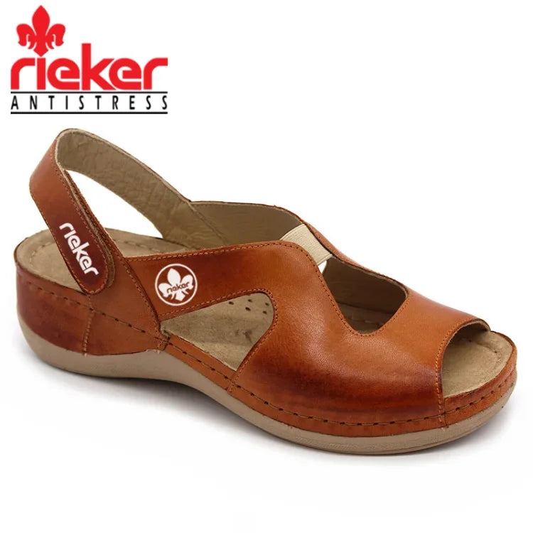 Dámské kožené ležérní sandály RIEKER®