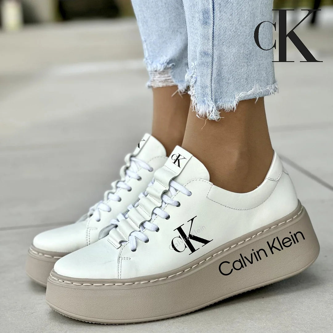 Calvin Klein Tenisky z přírodní kůže