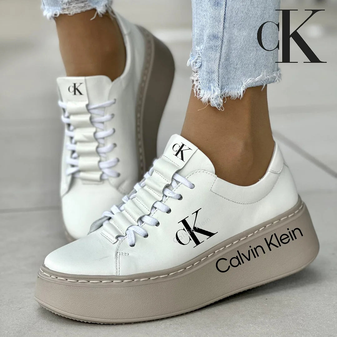 Calvin Klein Tenisky z přírodní kůže