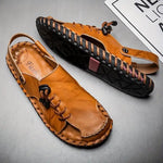 Načíst obrázek do prohlížeče Galerie, Velké pánské outdoorové sandály z prodyšné hovězí kůže
