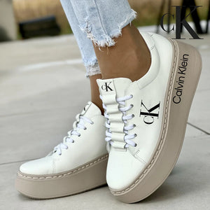 Calvin Klein Tenisky z přírodní kůže