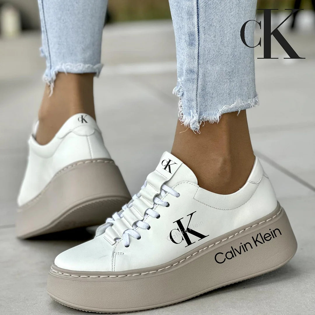 Calvin Klein Tenisky z přírodní kůže