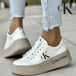 Calvin Klein Tenisky z přírodní kůže