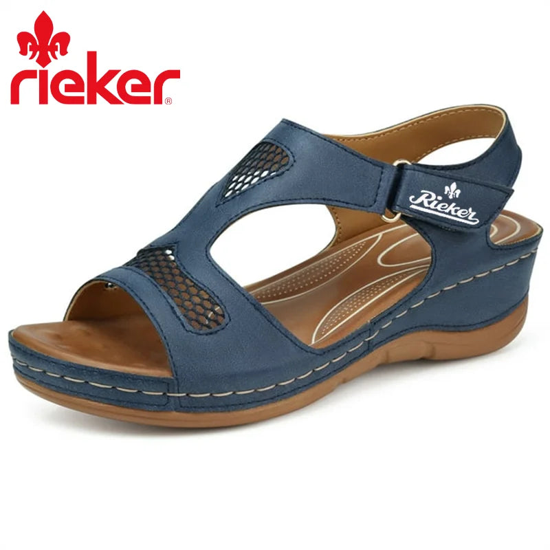 Dámské pohodlné sandály na klínu Rieker®