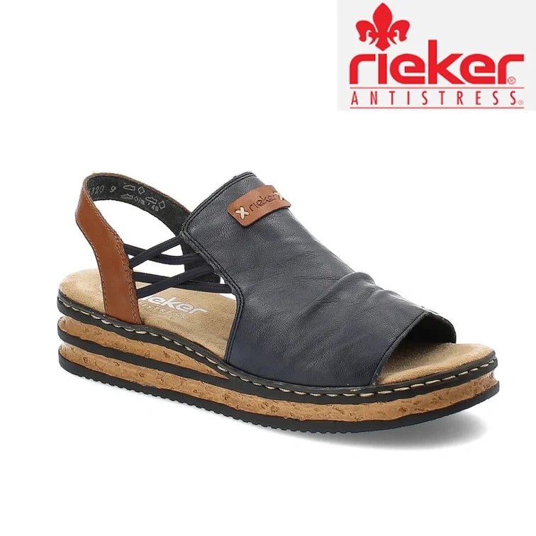 Rieker® Módní dámské kožené sandály