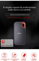 Načíst obrázek do prohlížeče Galerie, Vysokokapacitní přenosný pevný disk SanDisk E61 SSD 20T pro počítače a mobilní telefony
