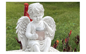 Angel šperky domácí solární lampa dekorace sochařství řemesla