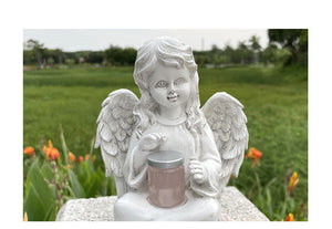 Angel šperky domácí solární lampa dekorace sochařství řemesla