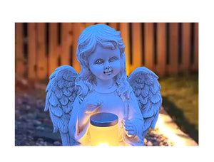 Angel šperky domácí solární lampa dekorace sochařství řemesla