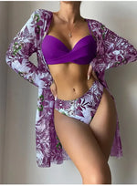 Načíst obrázek do prohlížeče Galerie, 【Třídílná sada】👙 Nová sada plavek s potiskem pro ženy
