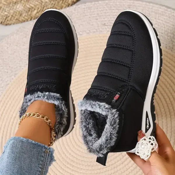 🔥Akce 60% SLEVA🔥 Dámské teplé boty z ovčí kůže, snadno se nosí a pohodlné při chůzi