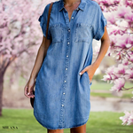 Načíst obrázek do prohlížeče Galerie, S-5XL Džínové šaty - ležérní a elegantní vzhled na léto

