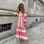 Načíst obrázek do prohlížeče Galerie, Zelené Maxi šaty Bohemian Beauty
